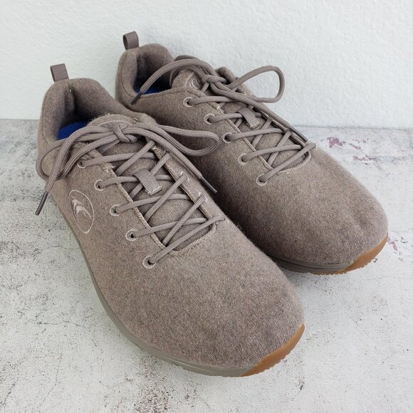 Therafit Men's Wool Runner Shoe Comfort Arch Support in Tan Taupe size 10.5 - Picture 10 of 12